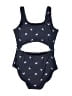 Old Navy Graphic Blue Black One Piece Swimsuit Size 10 - 12 - photo 2