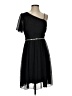Alexa B 100% Polyester Solid Black Cocktail Dress Size 4 - photo 1