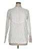 Lands' End 100% Cotton Stripes Ivory Long Sleeve Blouse Size 16 - photo 1