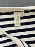 Hayden Stripes White Short Sleeve T-Shirt Size M - photo 7