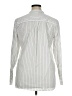 Lands' End 100% Cotton Stripes Ivory Long Sleeve Blouse Size 16 - photo 2
