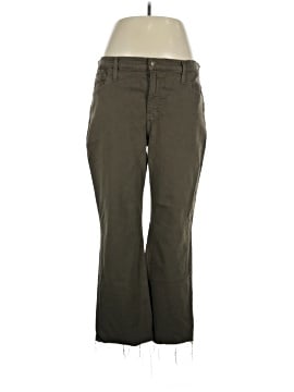 Madewell Kick Out Crop Jeans in Driftwood Brown: Raw-Hem Edition (view 1)