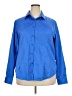Unbranded Blue 3/4 Sleeve Button-Down Shirt Size 2X - photo 1