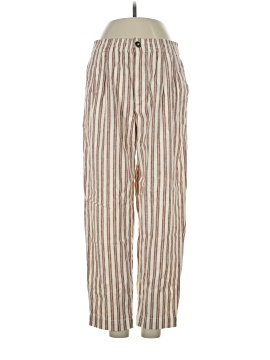 Madewell Linen-Cotton Track Trousers in Stripe (view 1)