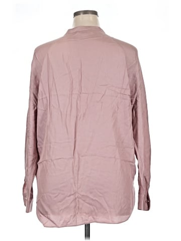 Vince. Long Sleeve Silk Top (view 2)