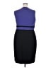 Kasper Color Block Blue Cocktail Dress Size 18 - photo 2