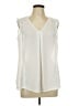 Keren Hart 100% Polyester Ivory Sleeveless Blouse Size L - photo 1