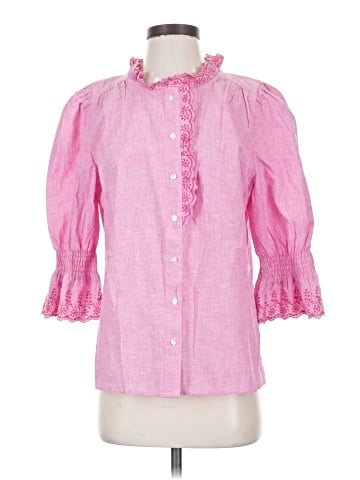 Wyse 3/4 Sleeve Button-Down Shirt (view 1)