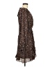 Current Air 100% Polyester Floral Brown Casual Dress Size M - photo 4