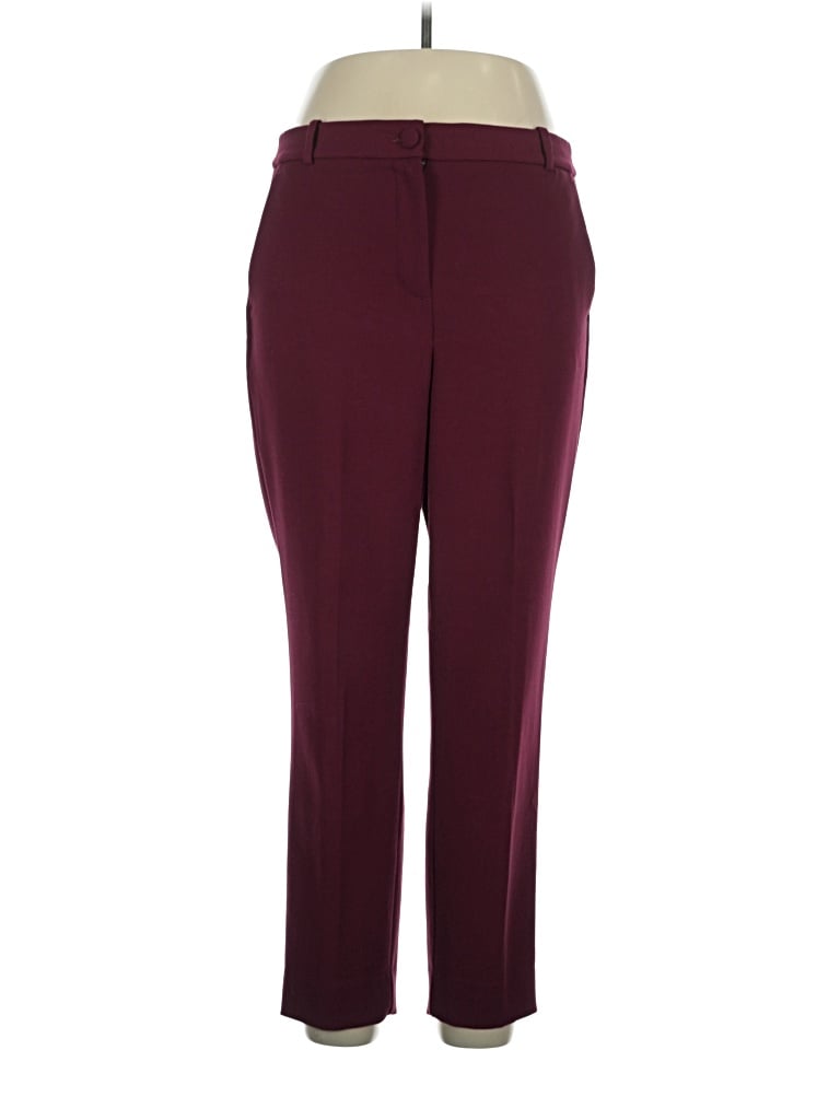 Pre-owned J.crew 365 Dress Pants In Burgundy