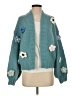 Duchamp London 100% Polyester Teal Cardigan Size S (estimated) - photo 1