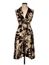 Together 100% Polyester Print Brown Cocktail Dress Size M - photo 1