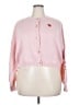 Romwe 100% Polyester Pink Cardigan Size XXL - photo 1