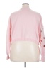 Romwe 100% Polyester Pink Cardigan Size XXL - photo 2