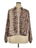 Intempo 100% Polyester Animal Print Brown Long Sleeve Blouse Size 2X - photo 1