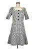 Nicole Miller Houndstooth Gray Casual Dress Size 6 - photo 1