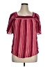 Universal Thread 100% Cotton Red Short Sleeve Blouse Size XL - photo 1