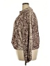 Intempo 100% Polyester Animal Print Brown Long Sleeve Blouse Size 2X - photo 5