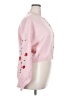 Romwe 100% Polyester Pink Cardigan Size XXL - photo 4