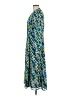 MICHAEL Michael Kors 100% Polyester Print Blue Casual Dress Size M - photo 5