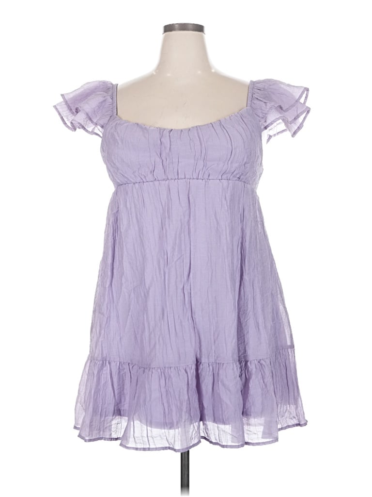 Pre-owned Rewind Casual Dress In Purple