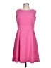 Nine West Solid Pink Cocktail Dress Size 10 - photo 1