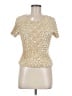 Unbranded 100% Polyester Ivory Short Sleeve Top One size - photo 1
