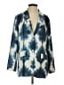 Zara 100% Polyester Tie-dye Blue Blazer Size S - photo 1