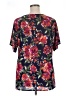 C established 1946 Floral Red Short Sleeve Blouse Size 14/16W - photo 2