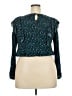 Wild Fable 100% Rayon Teal Long Sleeve Blouse Size XXL - photo 2