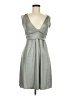 Seductions Solid Gray Cocktail Dress Size M - photo 1