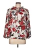 Ann Taylor LOFT Outlet 100% Polyester Floral Ivory 3/4 Sleeve Blouse Size L (petite) - photo 1
