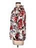 Ann Taylor LOFT Outlet 100% Polyester Floral Ivory 3/4 Sleeve Blouse Size L (petite) - photo 5