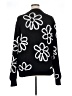 WESC 100% Polyester Floral Black Pullover Sweater Size XL - photo 2