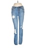 Free People Hearts Blue Jeans Size 25 waist - photo 1
