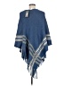 Nordstrom Rack 100% Acrylic Blue Poncho One size - photo 2