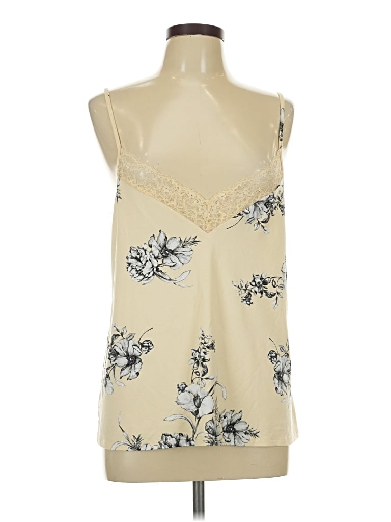Pre-owned Linea Donatella Tank Top Ivory Strapless Neckline Tops