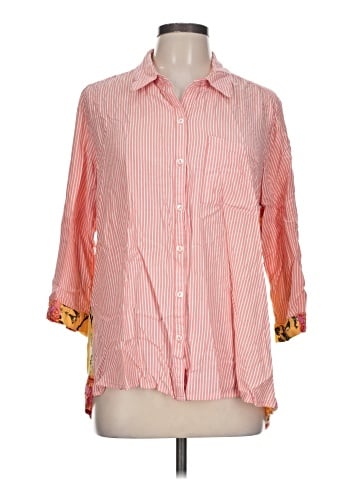 Intro 3/4 Sleeve Button-Down Shirt (view 1)
