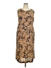 Unbranded Print Brown Cocktail Dress Size XXL (estimated) - photo 1