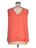 DR2 100% Polyester Orange Sleeveless Blouse Size XL - photo 2