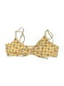 PacSun Print Yellow Swimsuit Top Size L - photo 1