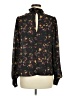 Allison Joy 100% Polyester Black Long Sleeve Blouse Size M - photo 2