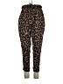 Shein Curve 100% Polyester Animal Print Brown Casual Pants Size 14 Plus (1) - photo 1