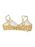 PacSun Print Yellow Swimsuit Top Size L - photo 2