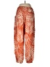 Panama Jack Print Orange Linen Pants Size M - photo 2