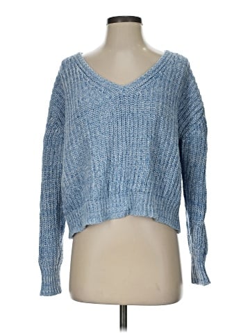 Aqua Pullover Sweater (view 1)