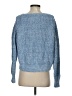 Aqua 100% Cotton Blue Pullover Sweater Size S - photo 2