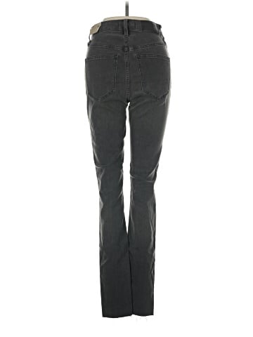 Madewell Tall Curvy High-Rise Skinny Jeans in Black Sea (view 2)