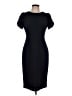 Calvin Klein Solid Black Cocktail Dress Size 10 - photo 1