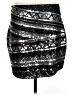 Express Graphic Silver Casual Skirt Size M - photo 2